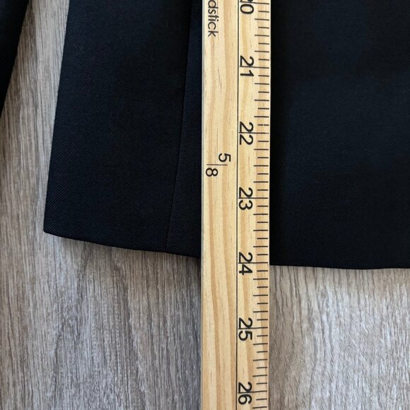 J.Crew Super 120s 100% Wool Blazer Jacket in Black Size 4 Office Normcore - Picture 9 of 11